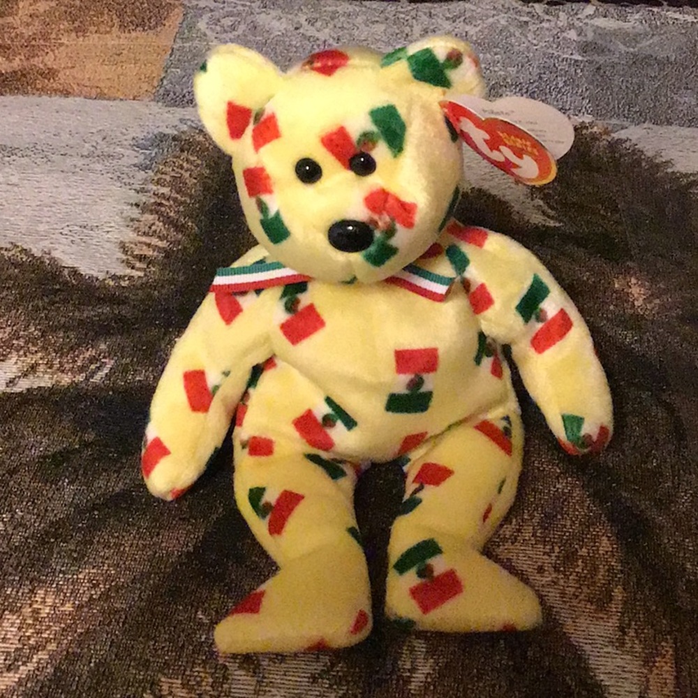 TY beanie baby Piñata DOB 5/5/2003 Mexican colors
